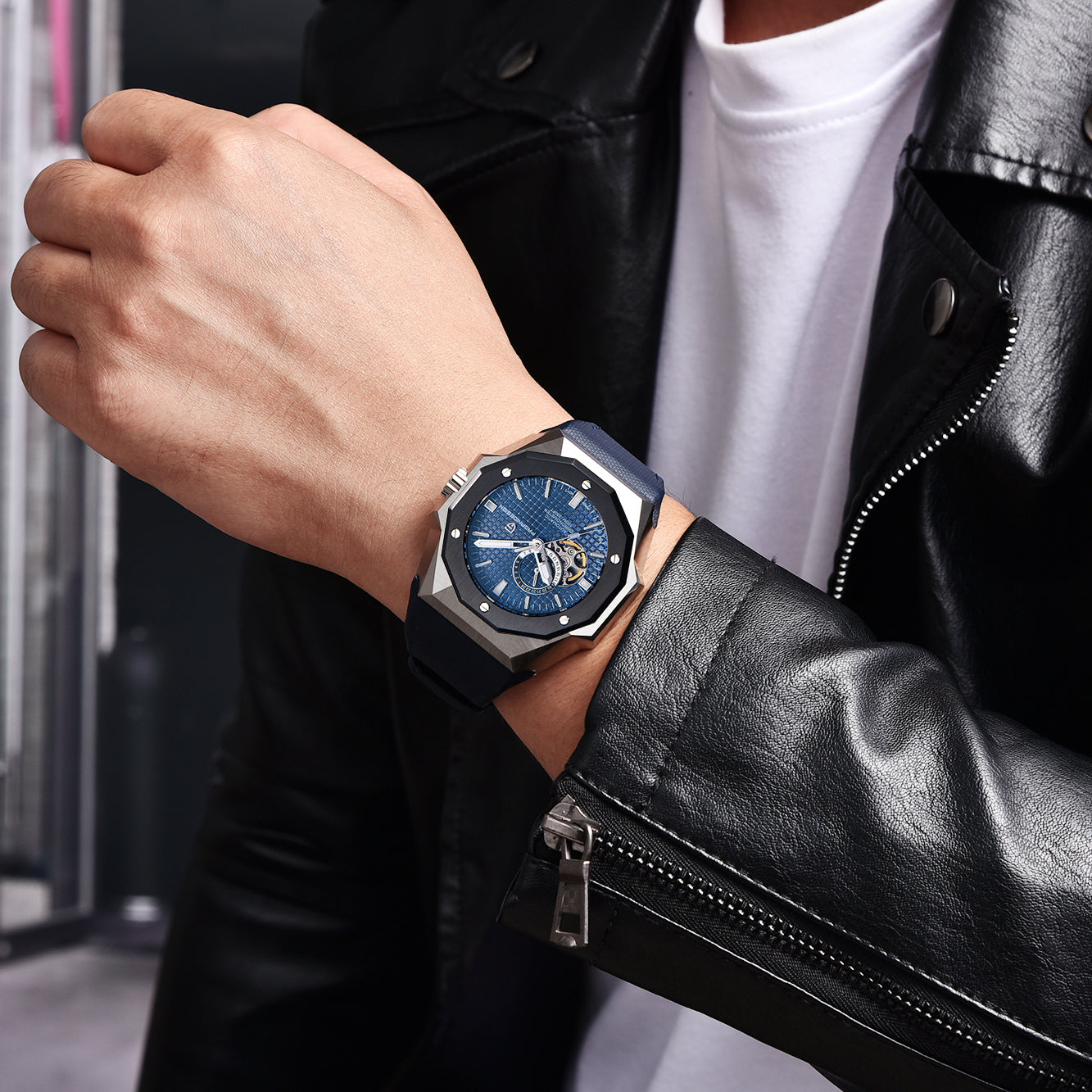 PAGANI DESIGN PD YS010 Men Automatic Watch Men Mechanical Wristwatch NH39A Movt Stainless steel sapphire glass Clock