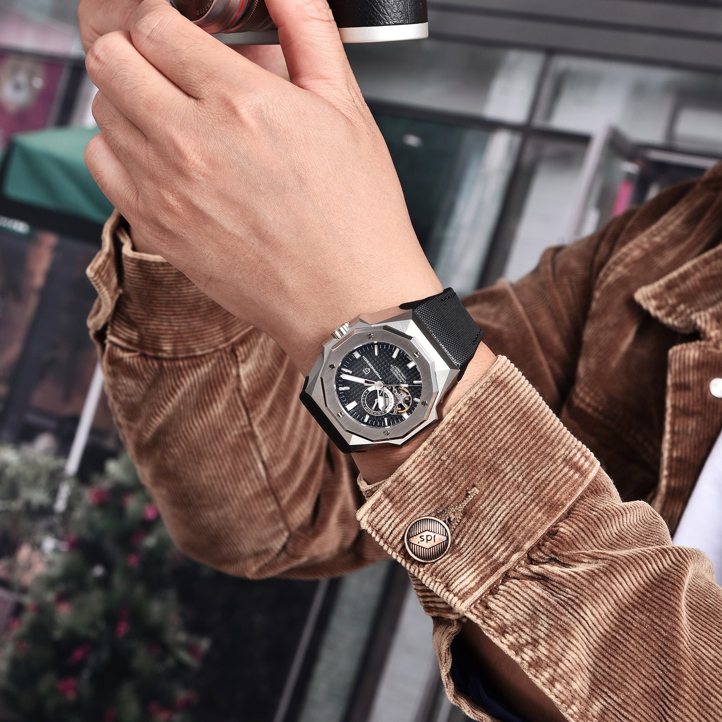 PAGANI DESIGN PD YS010 Men Automatic Watch Men Mechanical Wristwatch NH39A Movt Stainless steel sapphire glass Clock
