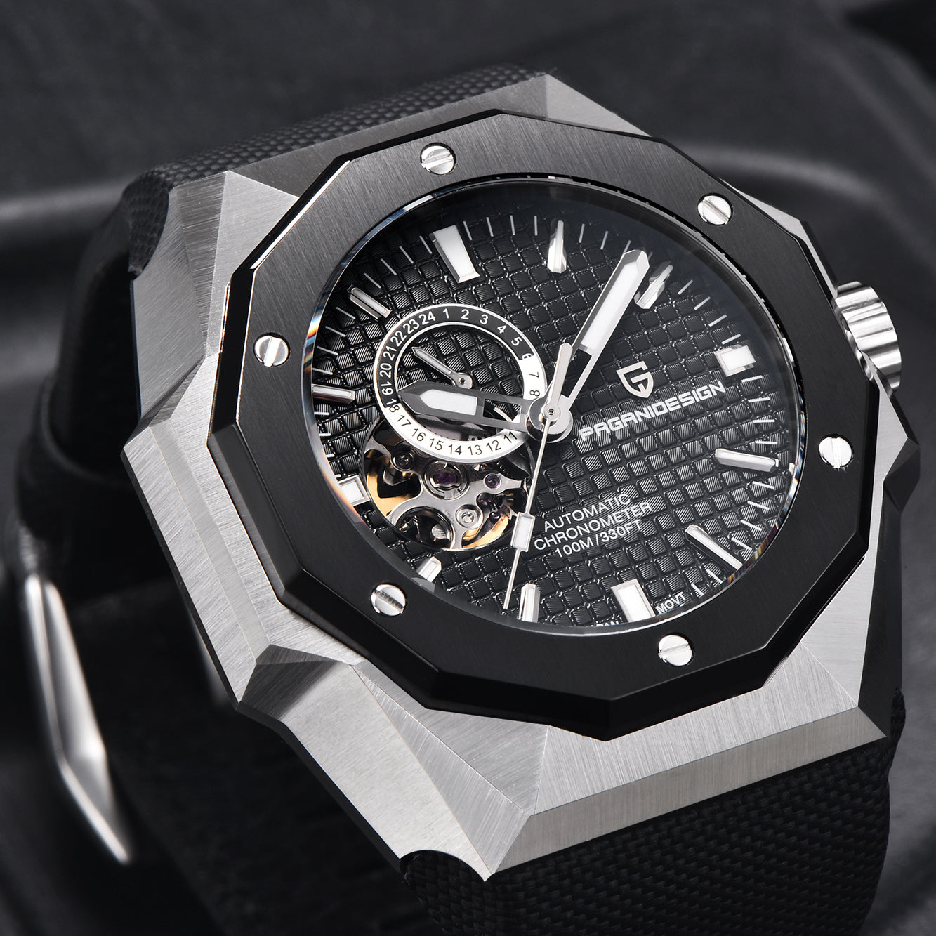 PAGANI DESIGN PD YS010 Men Automatic Watch Men Mechanical Wristwatch NH39A Movt Stainless steel sapphire glass Clock