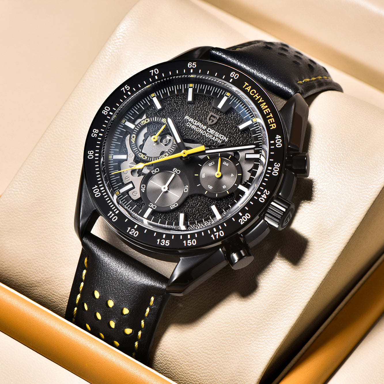 PAGANI DESIGN PD 1779Men's Quartz Watches New Release full Stainless Steel Waterproof Sports Chronograph Wrist Watch for Men
