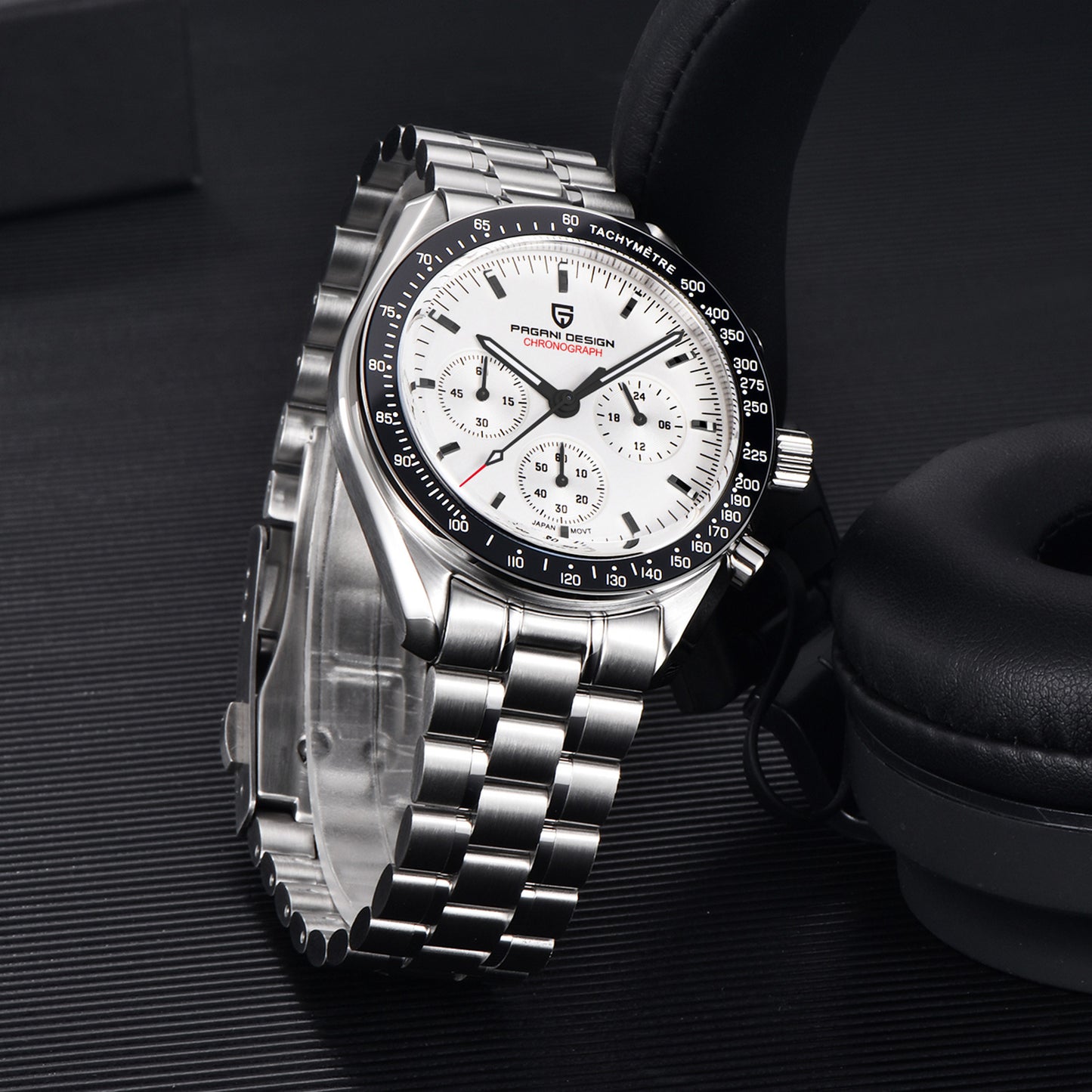 PAGANI DESIGN PD1701 Men's Quartz Watches 40mm New full Stainless Steel Waterproof Sports Chronometer Wrist Watch Sapphire Dial Glass