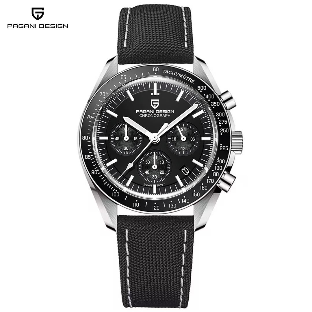 PAGANI DESIGN PD1701 Quartz Men's Watches 40mm Stainless Steel Waterproof Sports Chronograph Wrist Watch Sapphire Dial Glass