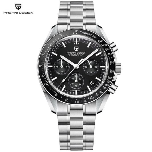 PAGANI DESIGN PD1701 Quartz Men's Watches 40mm Stainless Steel Waterproof Sports Chronograph Wrist Watch Sapphire Dial Glass