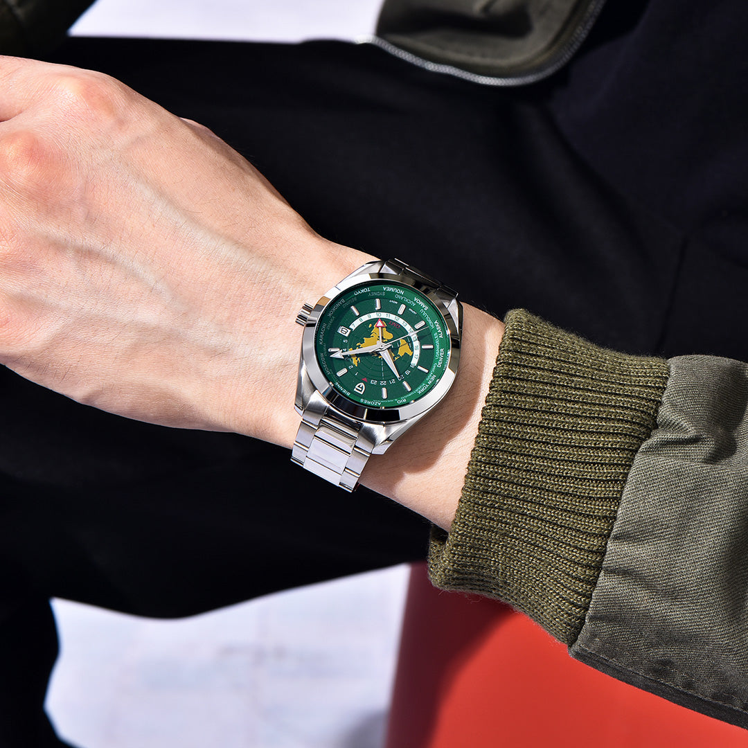 PAGANI DESIGN PD-1788 Automatic Men's GMT Watches New 40mm Stainless Steel Waterproof Business Sports Wrist Watch for Men