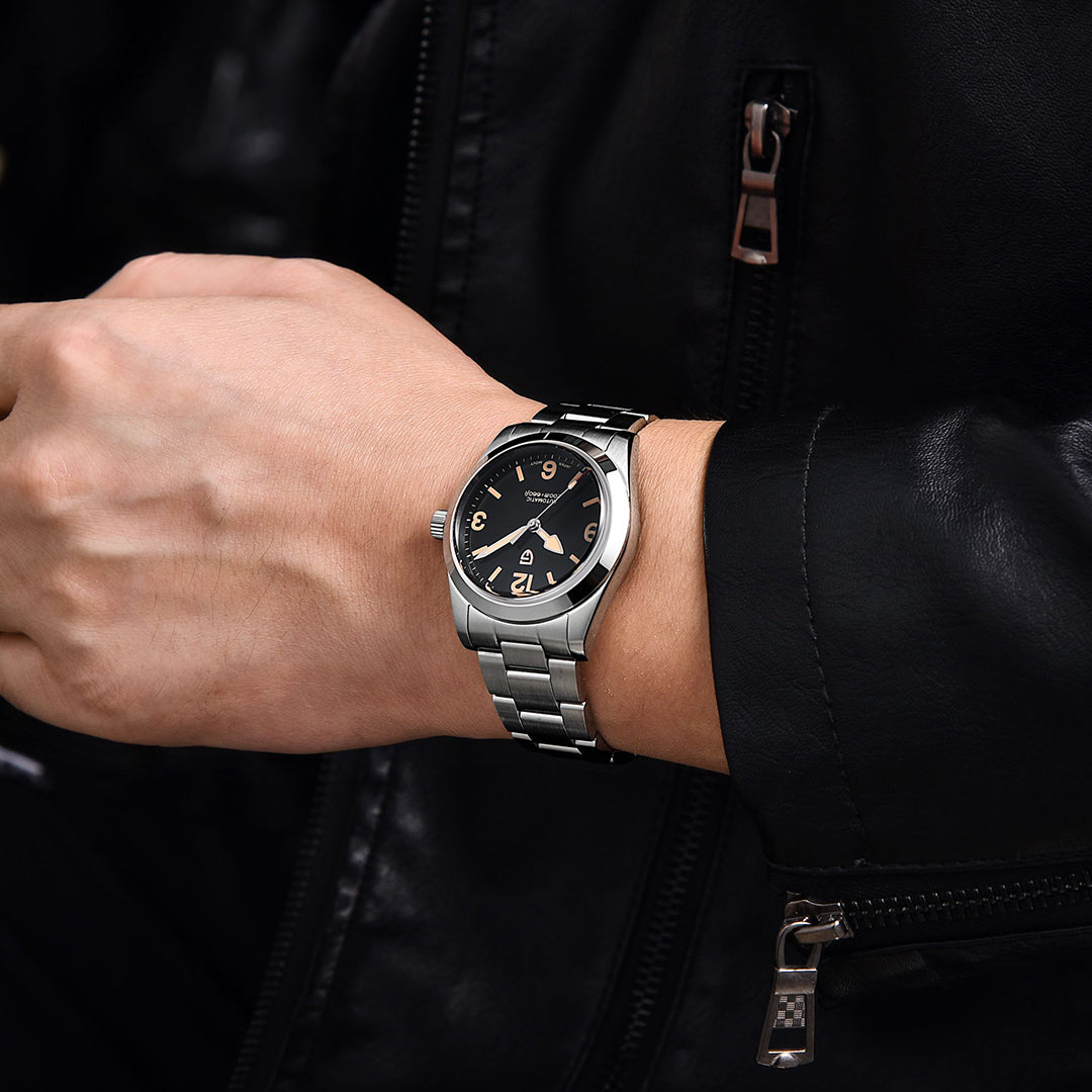 PAGANI DESIGN PD 1751 Men's Automatic Watches 36MM Stainless Steel Mechanical Watches NH35 Sapphire AR Coating 20Bar Waterproof