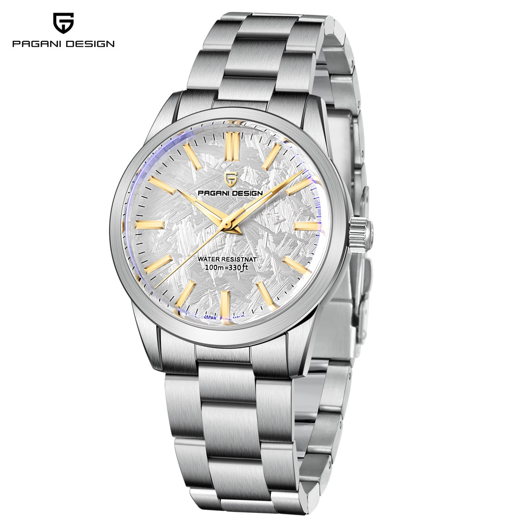 PAGANI DESIGN PD 1734 New 40MM Quartz Men's Watches full Stainless Steel Business Waterproof Wrist Watches for Men