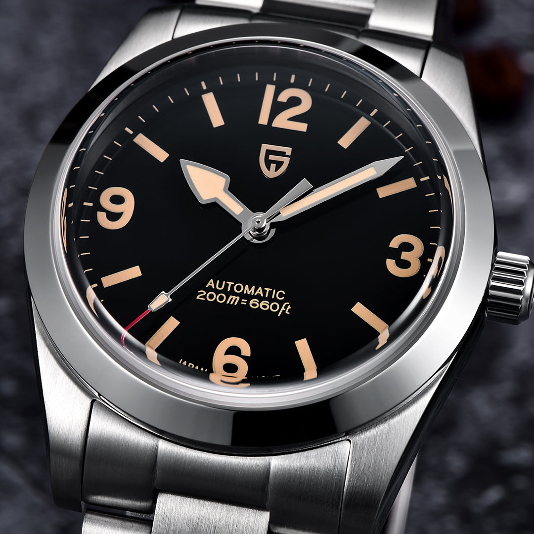 PAGANI DESIGN PD 1751 Men's Automatic Watches 36MM Stainless Steel Mechanical Watches NH35 Sapphire AR Coating 20Bar Waterproof