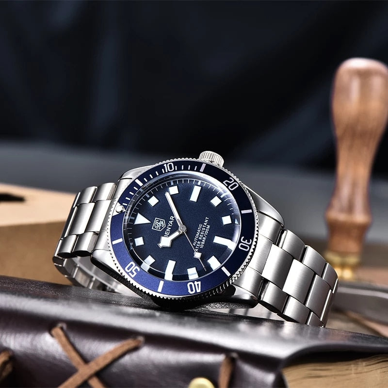 BENYAR BY 5179 Original Brand Men's Mechanical Watches 42MM Men Wristwatch 100M Waterproof Casual Business Wristwatc