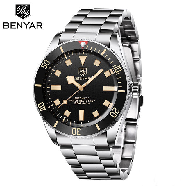 BENYAR BY 5179 Original Brand Men's Mechanical Watches 42MM Men Wristwatch 100M Waterproof Casual Business Wristwatc