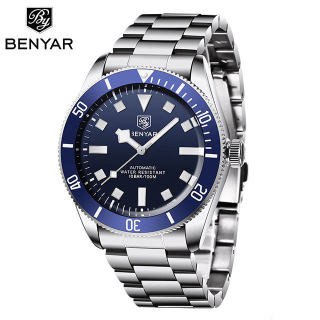 BENYAR BY 5179 Original Brand Men's Mechanical Watches 42MM Men Wristwatch 100M Waterproof Casual Business Wristwatc