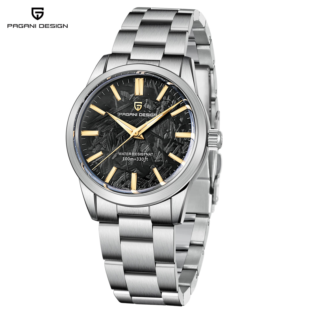 PAGANI DESIGN PD 1734 New 40MM Quartz Men's Watches full Stainless Steel Business Waterproof Wrist Watches for Men
