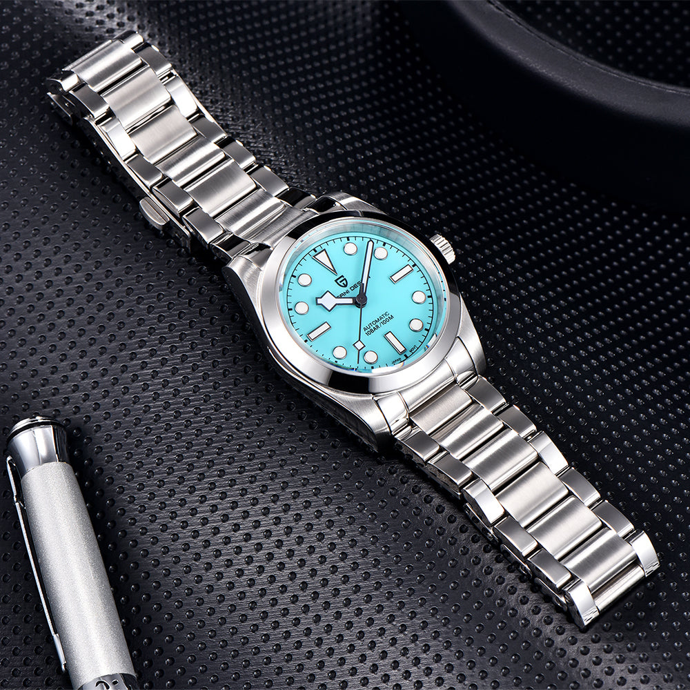 PAGANI DESIGN PD 1716 Men's Automatic Mechanical Watch 36.5mm SEIKO NH35A Movement Stainless Steel Waterproof Wristwatch
