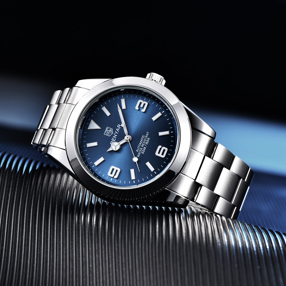 BENYAR BY 5177 New Automatic Men Watches Top Brand Waterproof Luxury 41mm Men Mechanical Wristwatch Stainless Steel