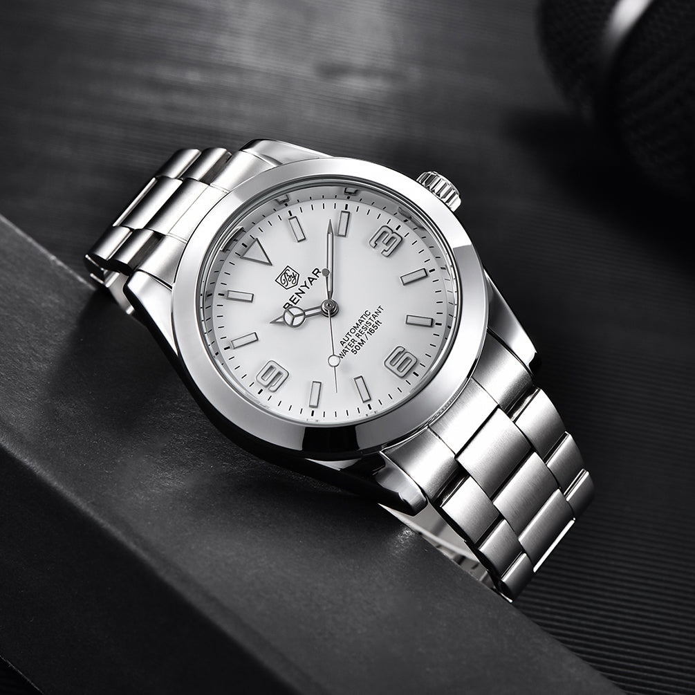 BENYAR BY 5177 New Automatic Men Watches Top Brand Waterproof Luxury 41mm Men Mechanical Wristwatch Stainless Steel