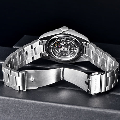 BENYAR BY 5185 Automatic Watch Mens Watches Top Brand Luxury 39MM Mechanical Wristwatch 100m Waterproof For Men Watch