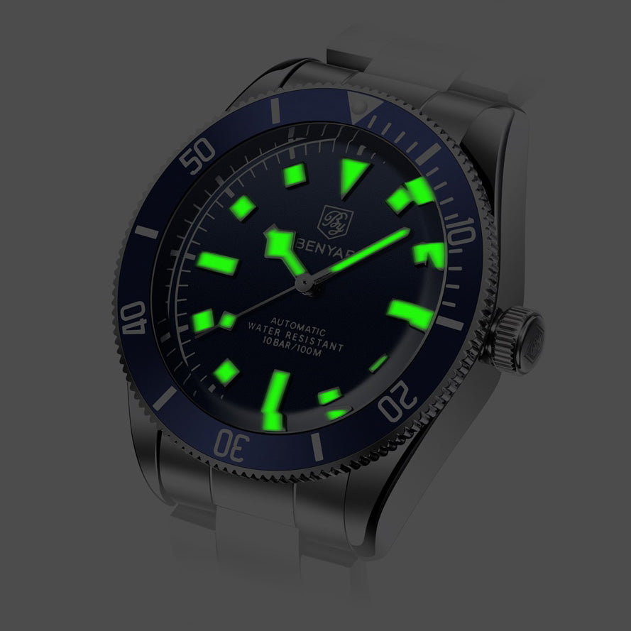 BENYAR BY 5179 Original Brand Men's Mechanical Watches 42MM Men Wristwatch 100M Waterproof Casual Business Wristwatc