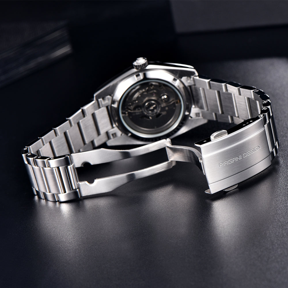 PAGANI DESIGN PD 1716 Men's Automatic Mechanical Watch 36.5mm SEIKO NH35A Movement Stainless Steel Waterproof Wristwatch