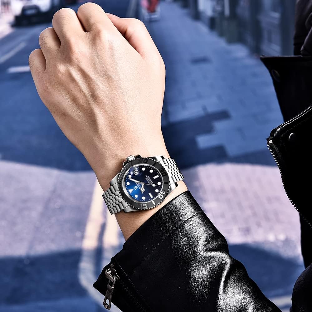 PAGANI DESIGN PD1651 Men's Automatic Watches 40mm Stainless Steel Waterproof Mechanical Wrist Watches with NH35 Movement
