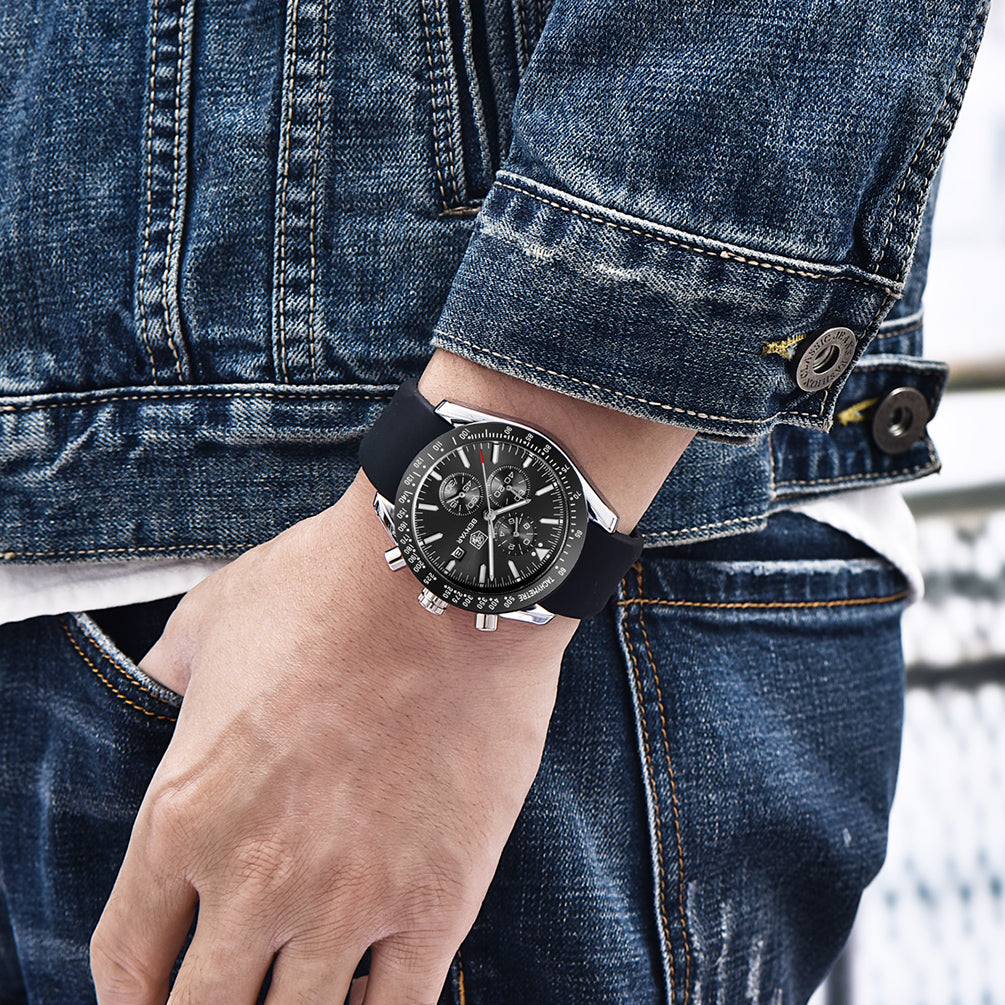 BENYAR BY-5140 New Men’s Quartz watches Chronograph Mens Watches Top Brand Luxury Fashion 45mm Military Watch Men Clock