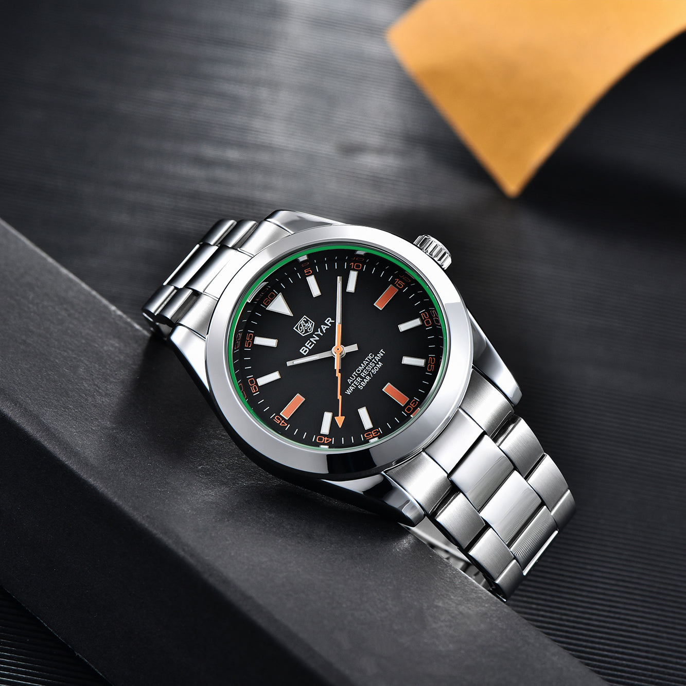 BENYAR BY 5176 Men Mechanical Watches Sapphire Luxury Brand 41MM Automatic watch men 100M Waterproof Sport watch