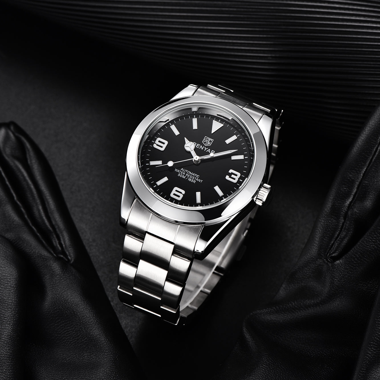 BENYAR BY 5177 New Automatic Men Watches Top Brand Waterproof Luxury 41mm Men Mechanical Wristwatch Stainless Steel