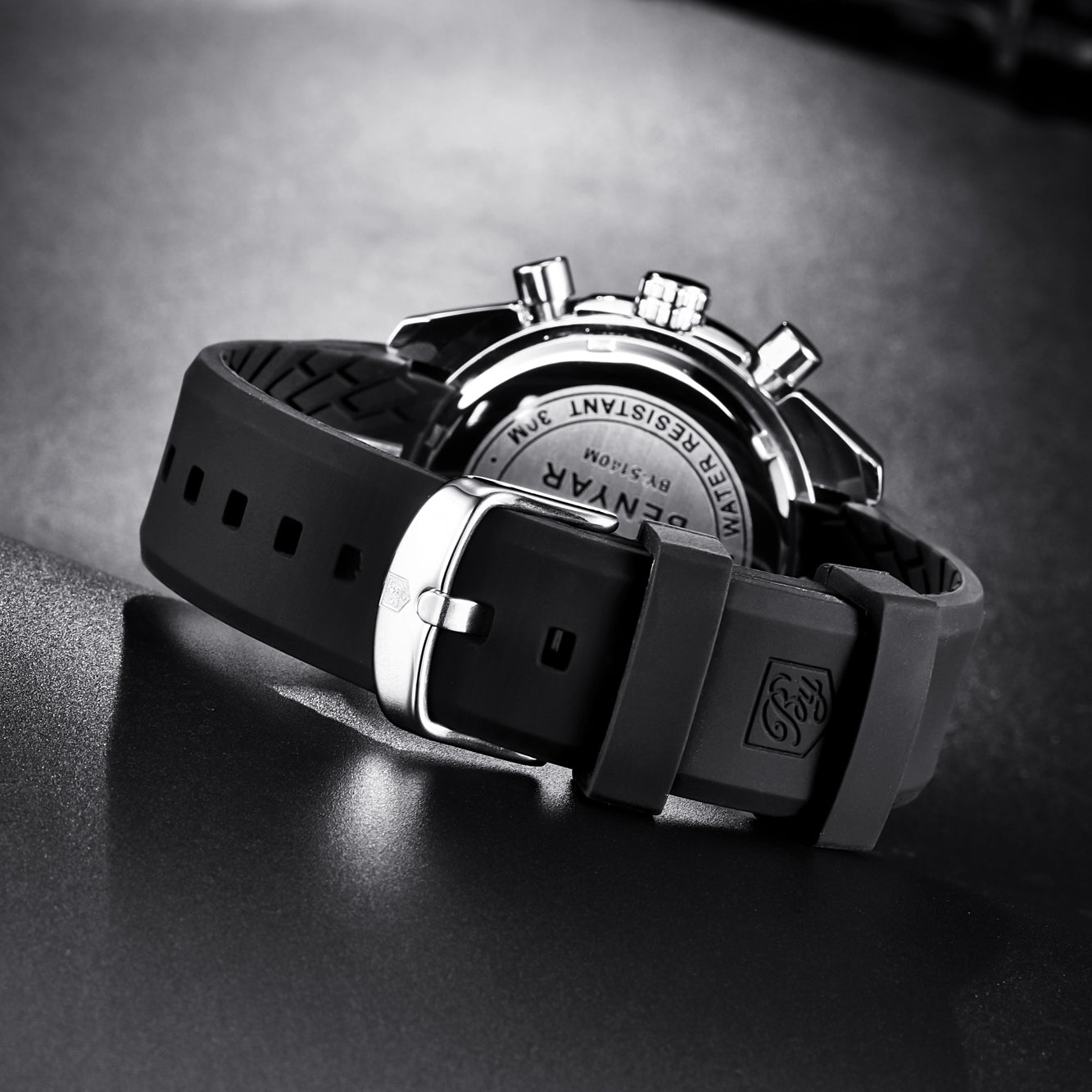BENYAR BY-5140 New Men’s Quartz watches Chronograph Mens Watches Top Brand Luxury Fashion 45mm Military Watch Men Clock