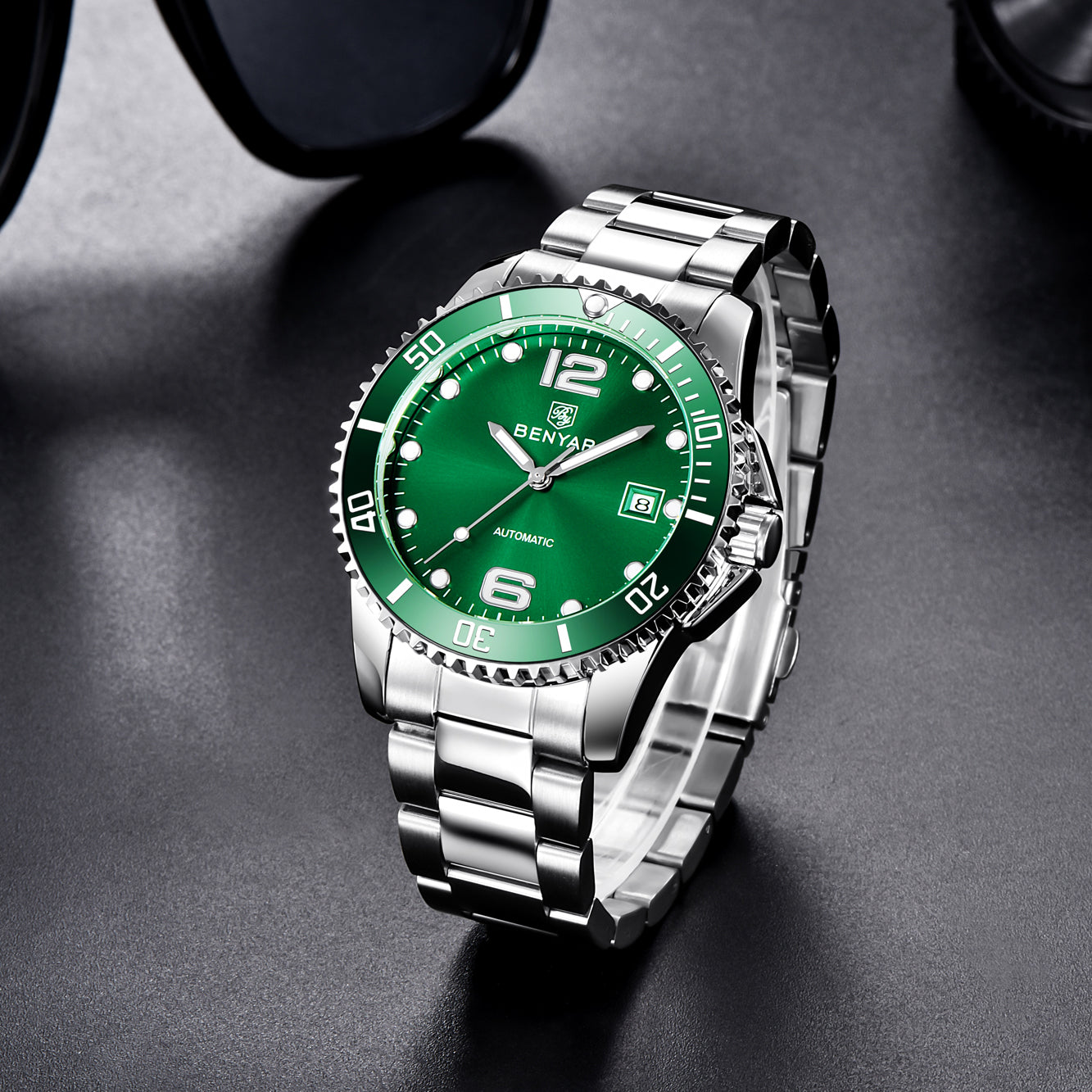 BENYAR BY-5121 New Men's Watch Stainless Steel Waterproof mechanical Luxury Watch 41mm Casual Fashion Automatic Watch