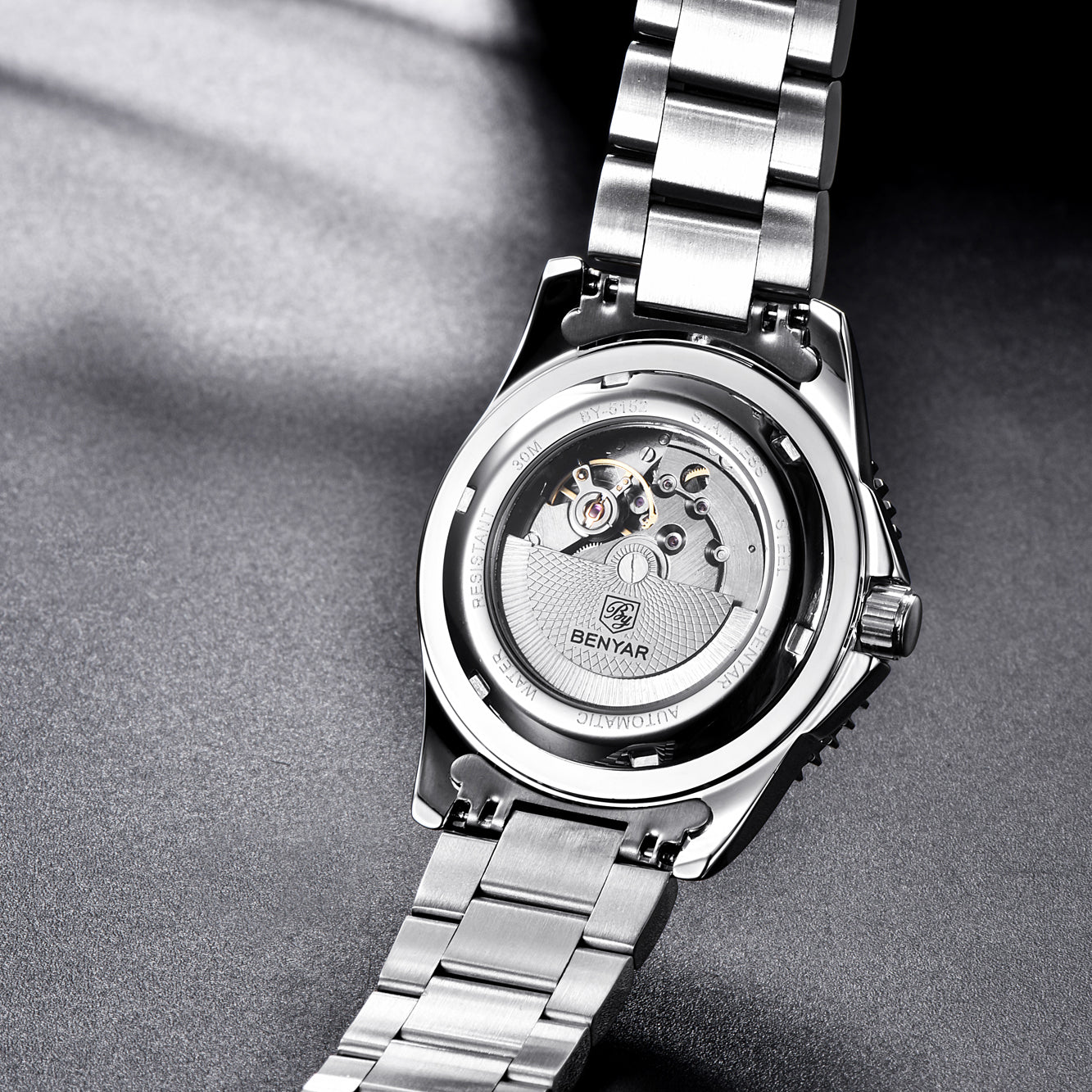 BENYAR BY-5121 New Men's Watch Stainless Steel Waterproof mechanical Luxury Watch 41mm Casual Fashion Automatic Watch