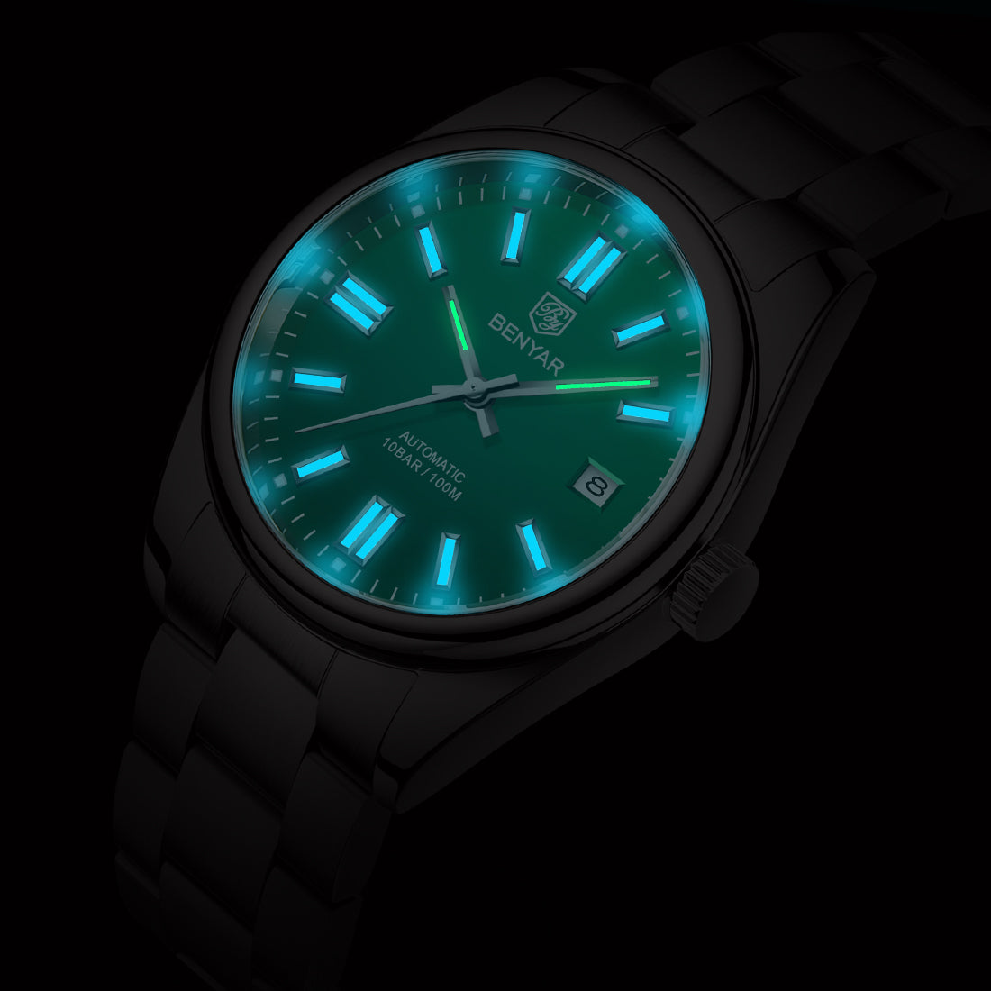 BENYAR BY 5185 Automatic Watch Mens Watches Top Brand Luxury 39MM Mechanical Wristwatch 100m Waterproof For Men Watch