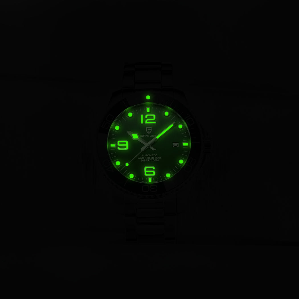 PAGANI DESIGN PD 1702 Men's Automatic Watches 42MM Mechanical Stainless Steel Japanese Movement Self Winding Business Waterproof Wristwatch