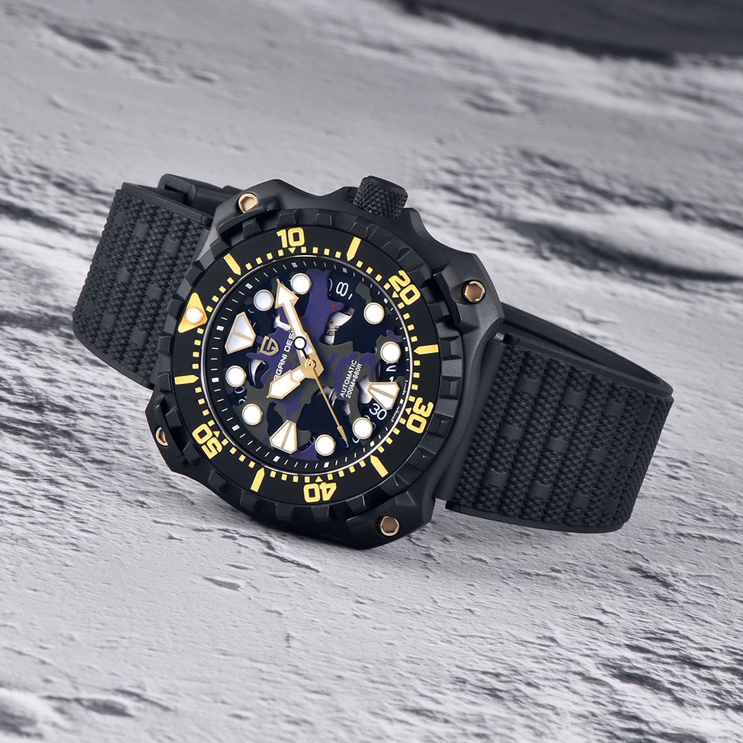 PAGANI DESIGN PD-YN009 Men's Automatic Watches 41MM Unique Stainless Steel Waterproof Mechanical Wrist Watches for Men NH35A