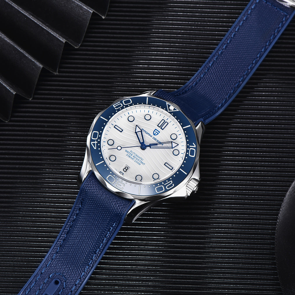 PAGANI DESIGN PD1685 Men's 42MM Fully Automatic Mechanical Wristwatch Stainless Steel Sports Wristwatch Men's Precision NH35A Movement Ceramic Watch