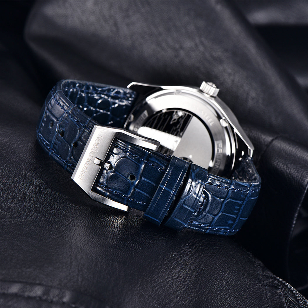 PAGANI DESIGN PD YS003 Business Men's Automatic Watches 41mm Stainless Steel Mechanical Wrist Watches for Men NH35A Movt Leather Watchband