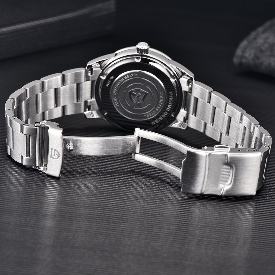 PAGANI DESIGN PD 1734 New 40MM Quartz Men's Watches full Stainless Steel Business Waterproof Wrist Watches for Men
