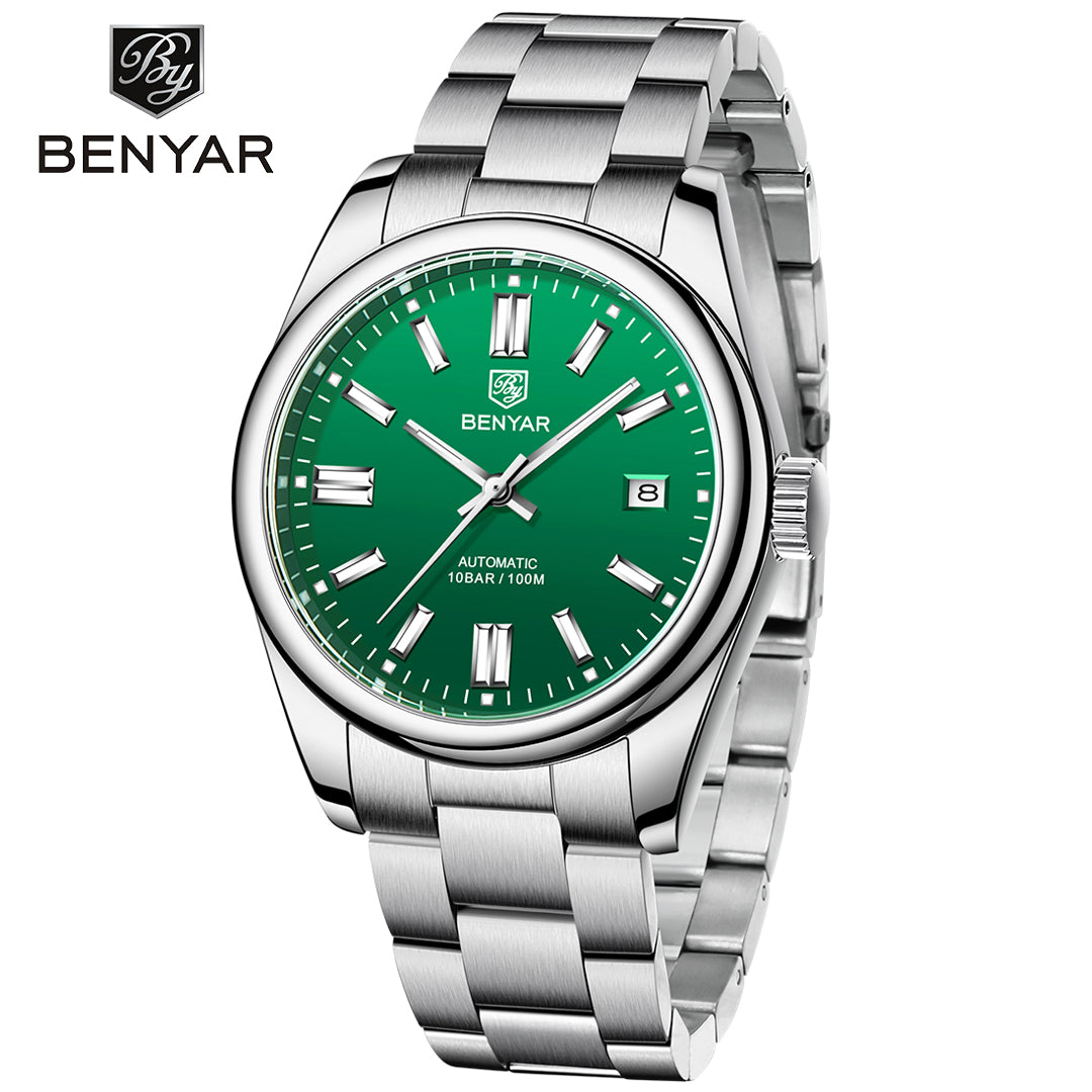 BENYAR BY 5185 Automatic Watch Mens Watches Top Brand Luxury 39MM Mechanical Wristwatch 100m Waterproof For Men Watch