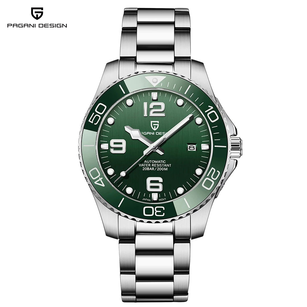 PAGANI DESIGN PD 1702 Men's Automatic Watches 42MM Mechanical Stainless Steel Japanese Movement Self Winding Business Waterproof Wristwatch