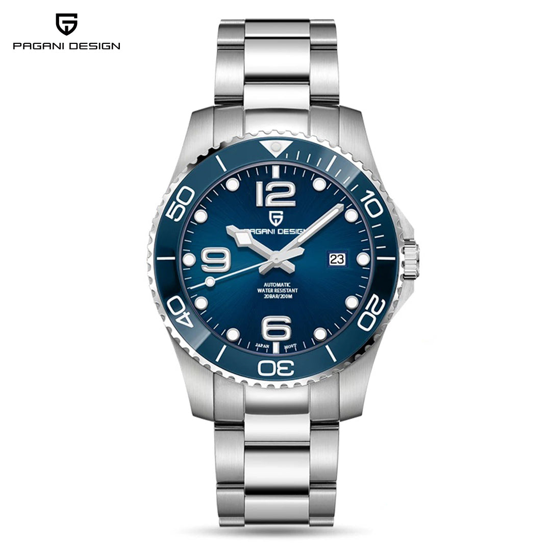 PAGANI DESIGN PD 1702 Men's Automatic Watches 42MM Mechanical Stainless Steel Japanese Movement Self Winding Business Waterproof Wristwatch