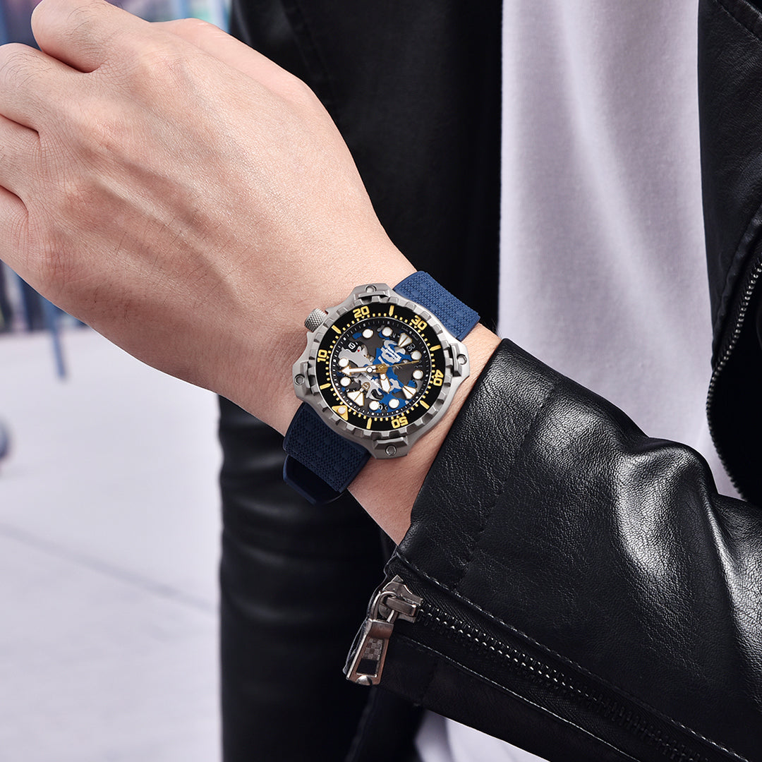 PAGANI DESIGN PD-YN009 Men's Automatic Watches 41MM Unique Stainless Steel Waterproof Mechanical Wrist Watches for Men NH35A