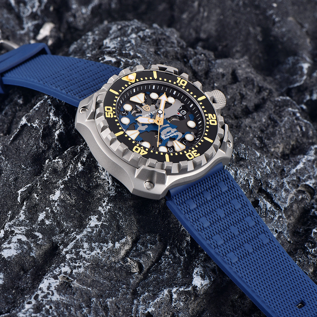 PAGANI DESIGN PD-YN009 Men's Automatic Watches 41MM Unique Stainless Steel Waterproof Mechanical Wrist Watches for Men NH35A