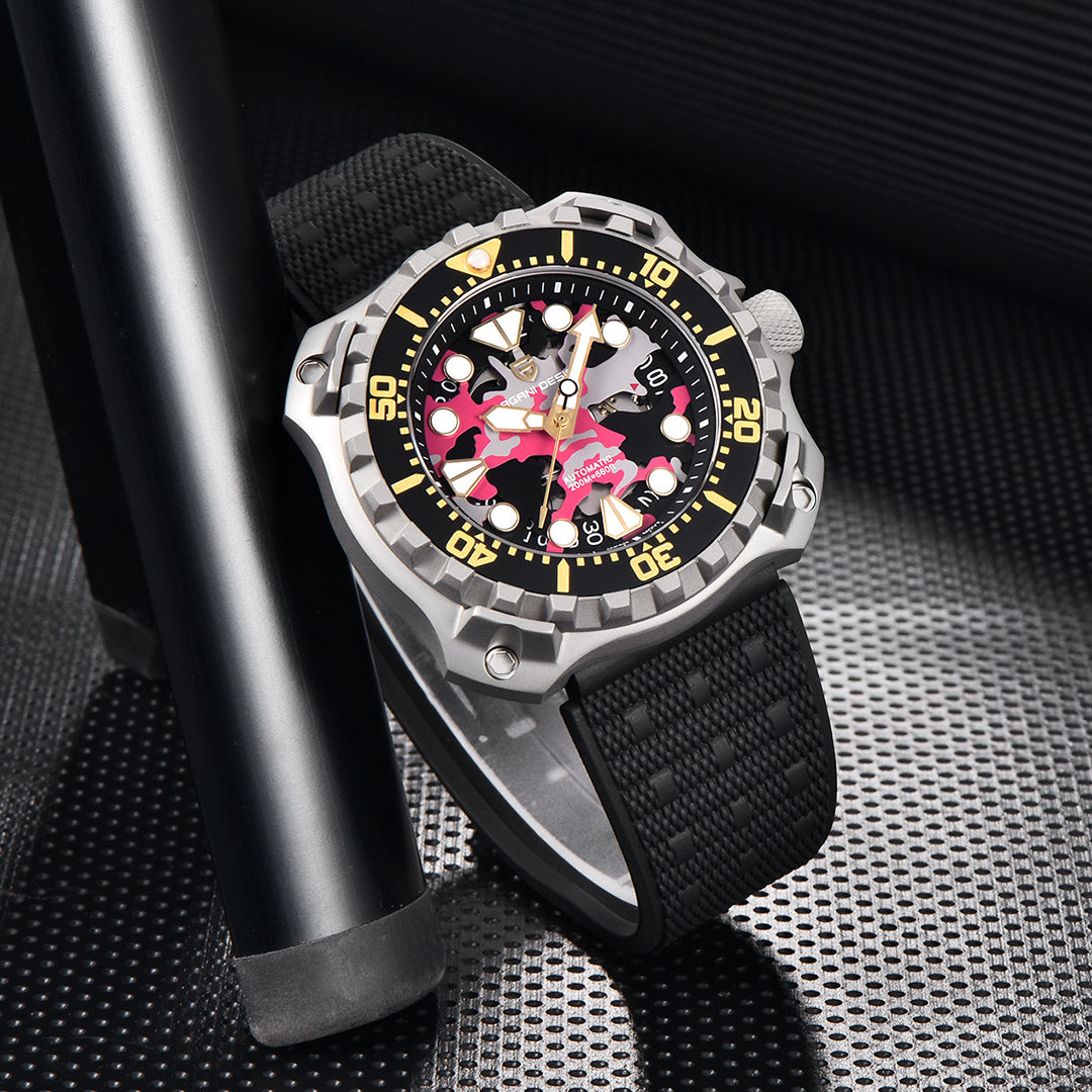 PAGANI DESIGN PD-YN009 Men's Automatic Watches 41MM Unique Stainless Steel Waterproof Mechanical Wrist Watches for Men NH35A