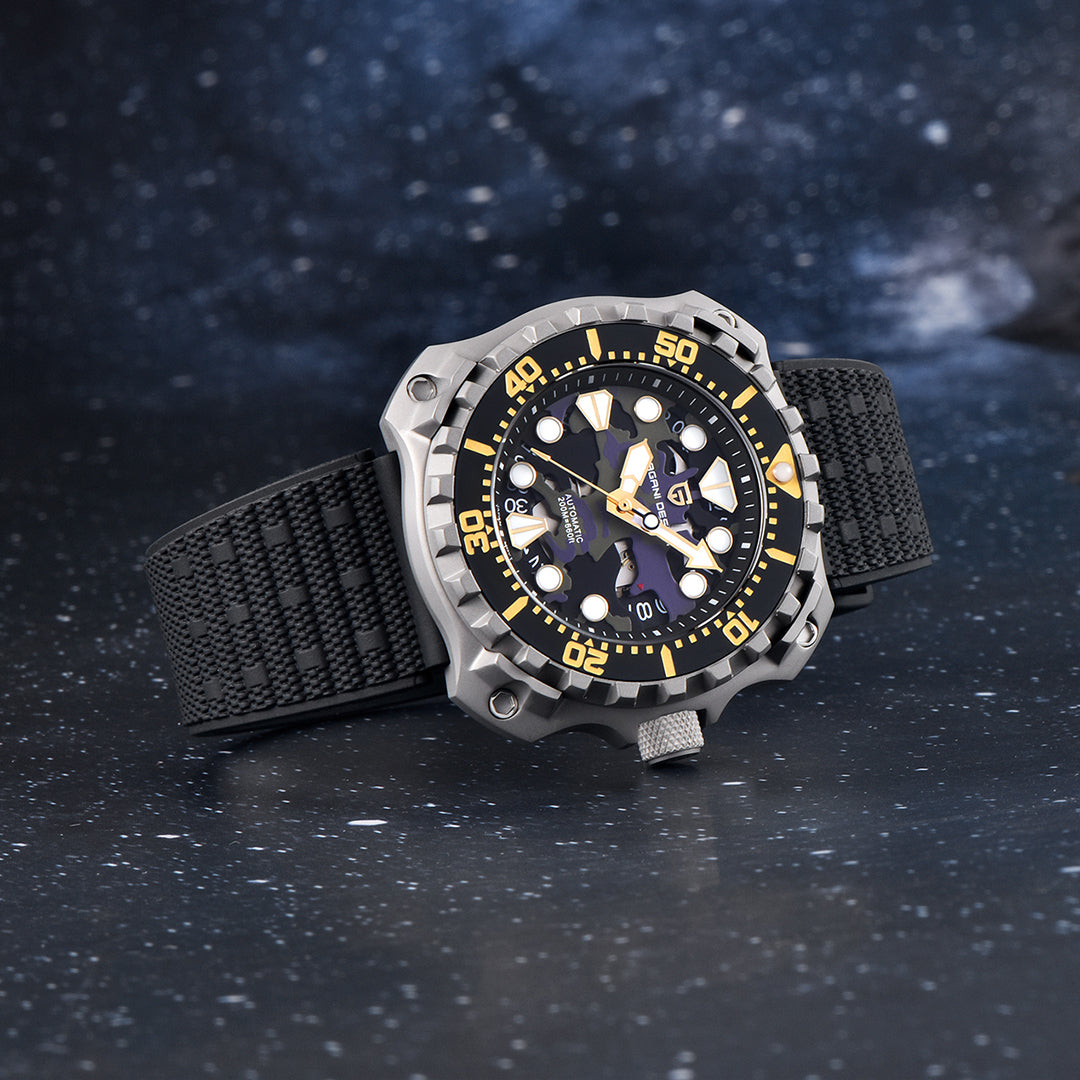 PAGANI DESIGN PD-YN009 Men's Automatic Watches 41MM Unique Stainless Steel Waterproof Mechanical Wrist Watches for Men NH35A