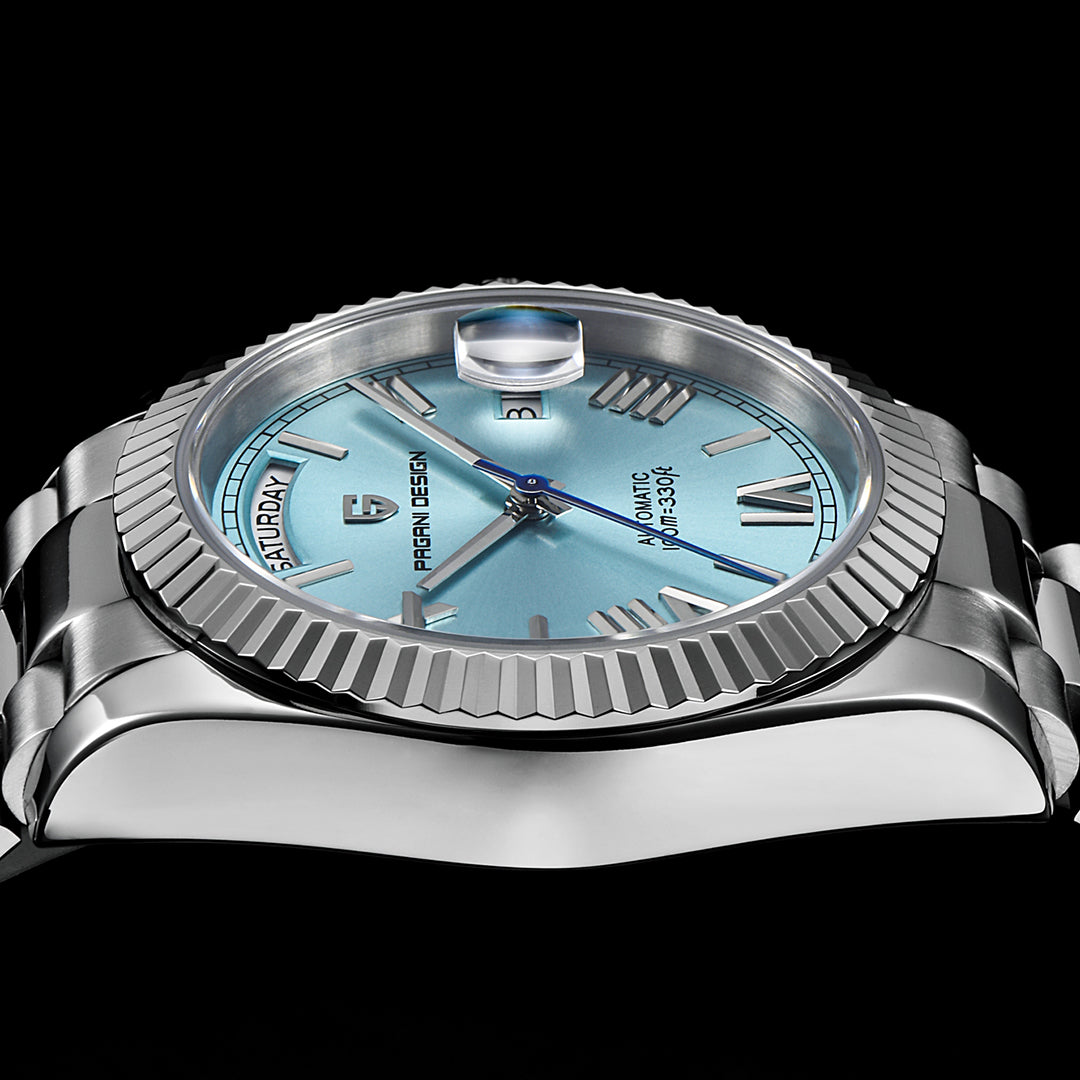 PAGANI DESIGN PD1752 Day-Date 36MM Men's Automatic Watches 100M Waterproof Seagull ST16 Mechanical Movt