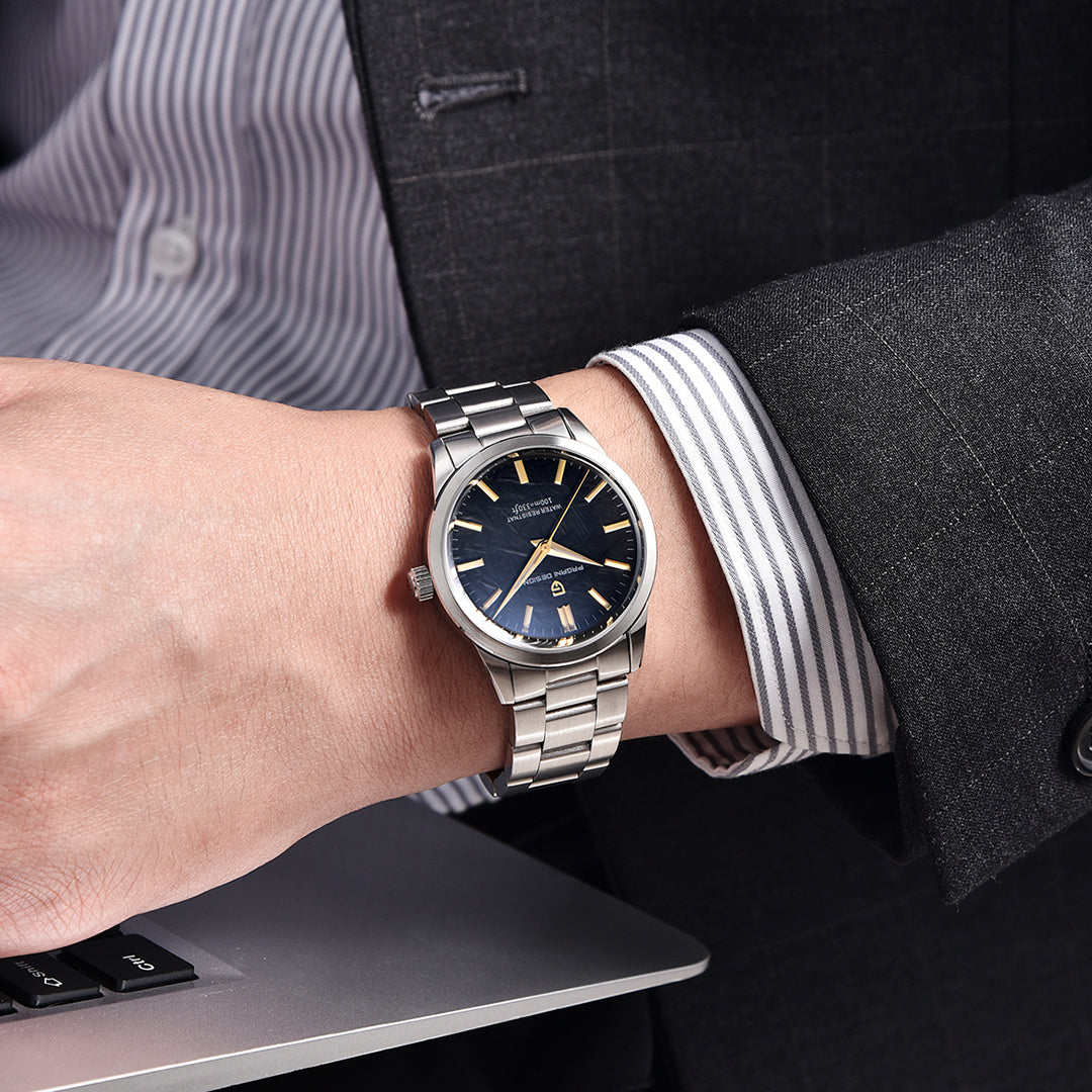 PAGANI DESIGN PD 1734 New 40MM Quartz Men's Watches full Stainless Steel Business Waterproof Wrist Watches for Men