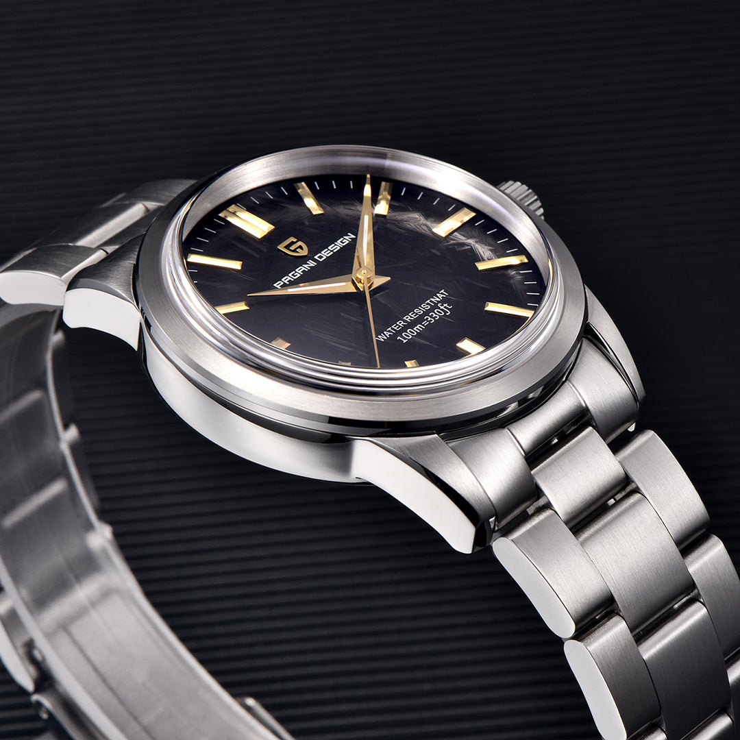 PAGANI DESIGN PD 1734 New 40MM Quartz Men's Watches full Stainless Steel Business Waterproof Wrist Watches for Men