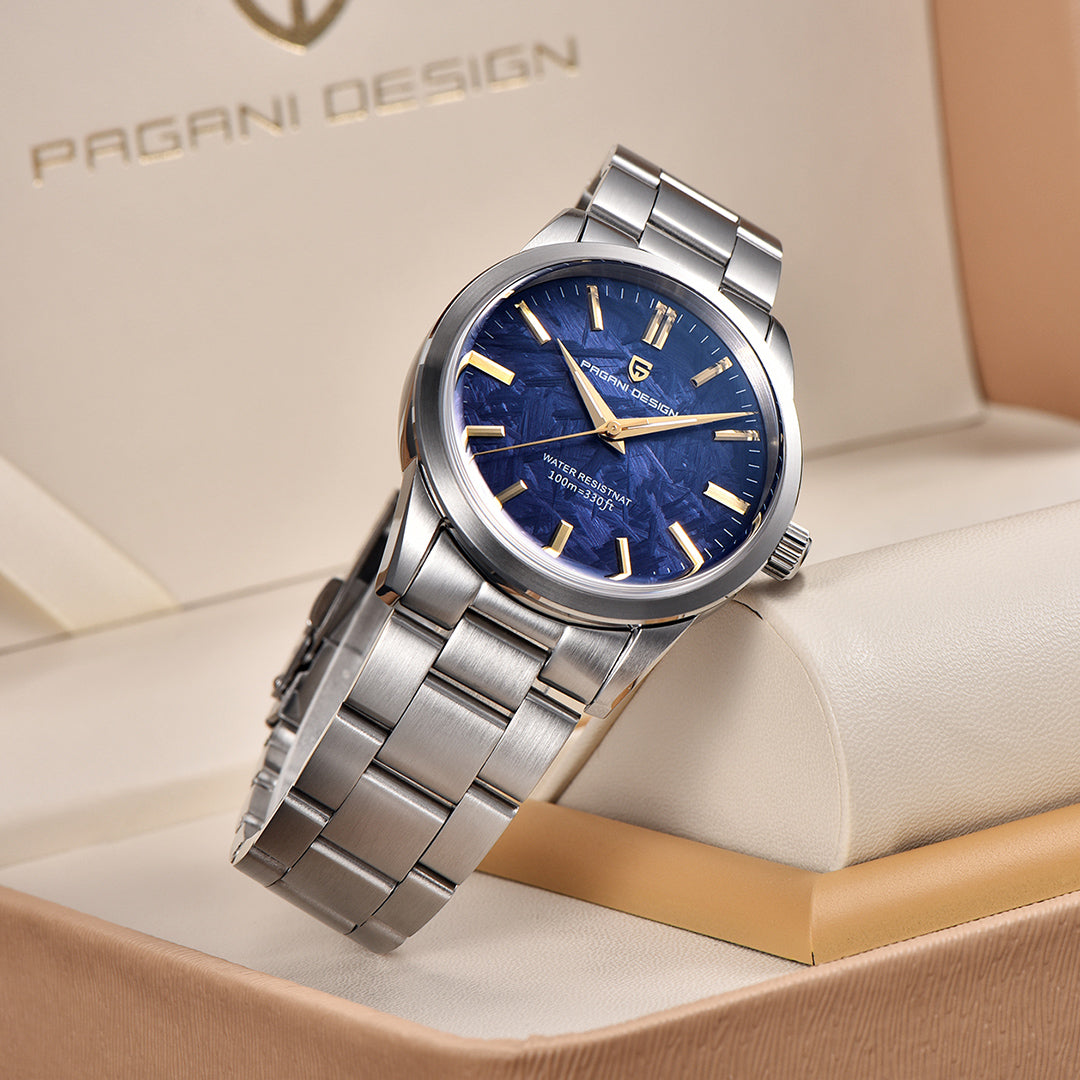 PAGANI DESIGN PD 1734 New 40MM Quartz Men's Watches full Stainless Steel Business Waterproof Wrist Watches for Men