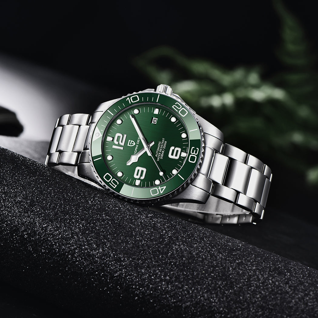 PAGANI DESIGN PD 1702 Men's Automatic Watches 42MM Mechanical Stainless Steel Japanese Movement Self Winding Business Waterproof Wristwatch