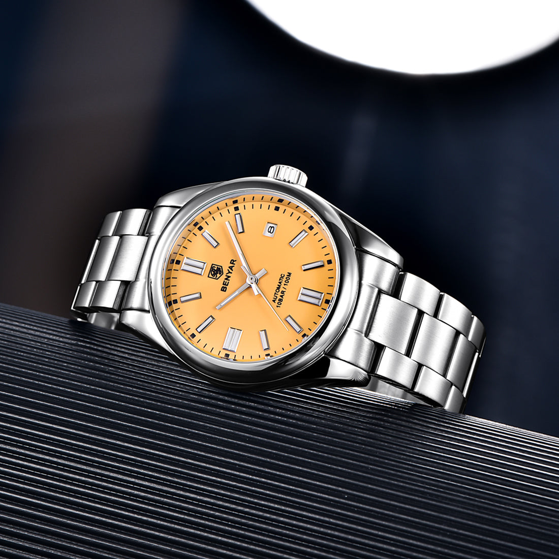 BENYAR BY 5185 Automatic Watch Mens Watches Top Brand Luxury 39MM Mechanical Wristwatch 100m Waterproof For Men Watch