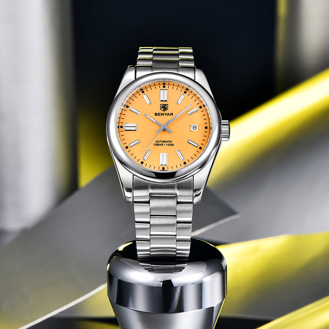 BENYAR BY 5185 Automatic Watch Mens Watches Top Brand Luxury 39MM Mechanical Wristwatch 100m Waterproof For Men Watch
