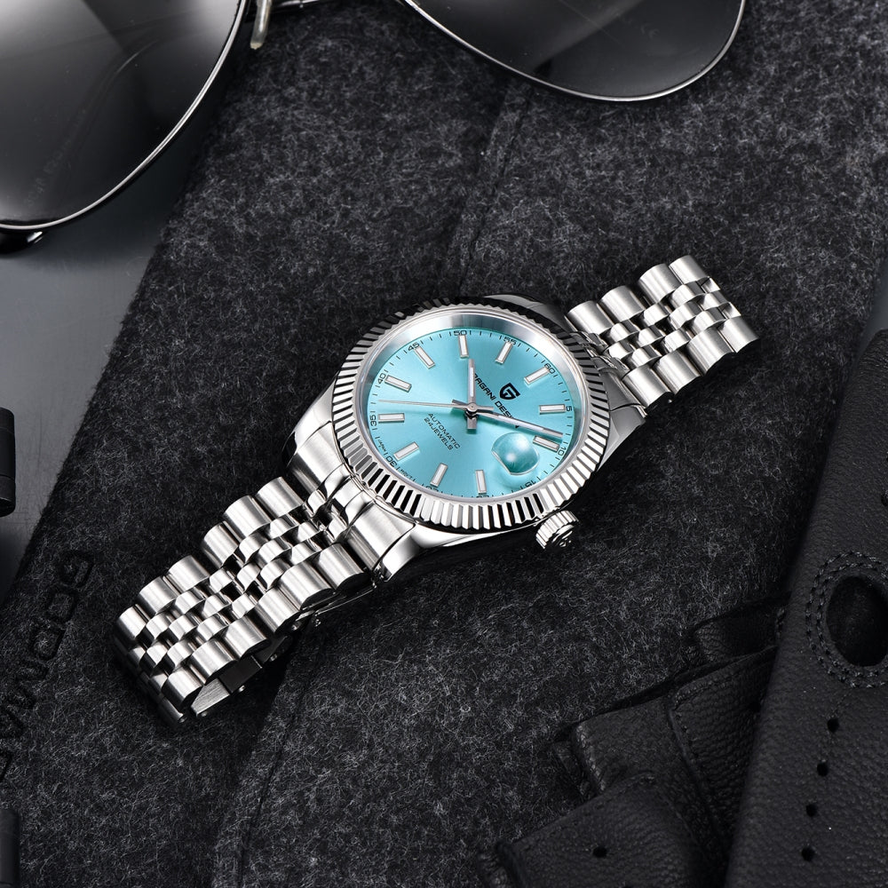 PAGANI DESIGN PD1645 Men's 42mm Business Mechanical Wristwatch NH35A Movement 100M Waterproof Sapphire Watch Mirror