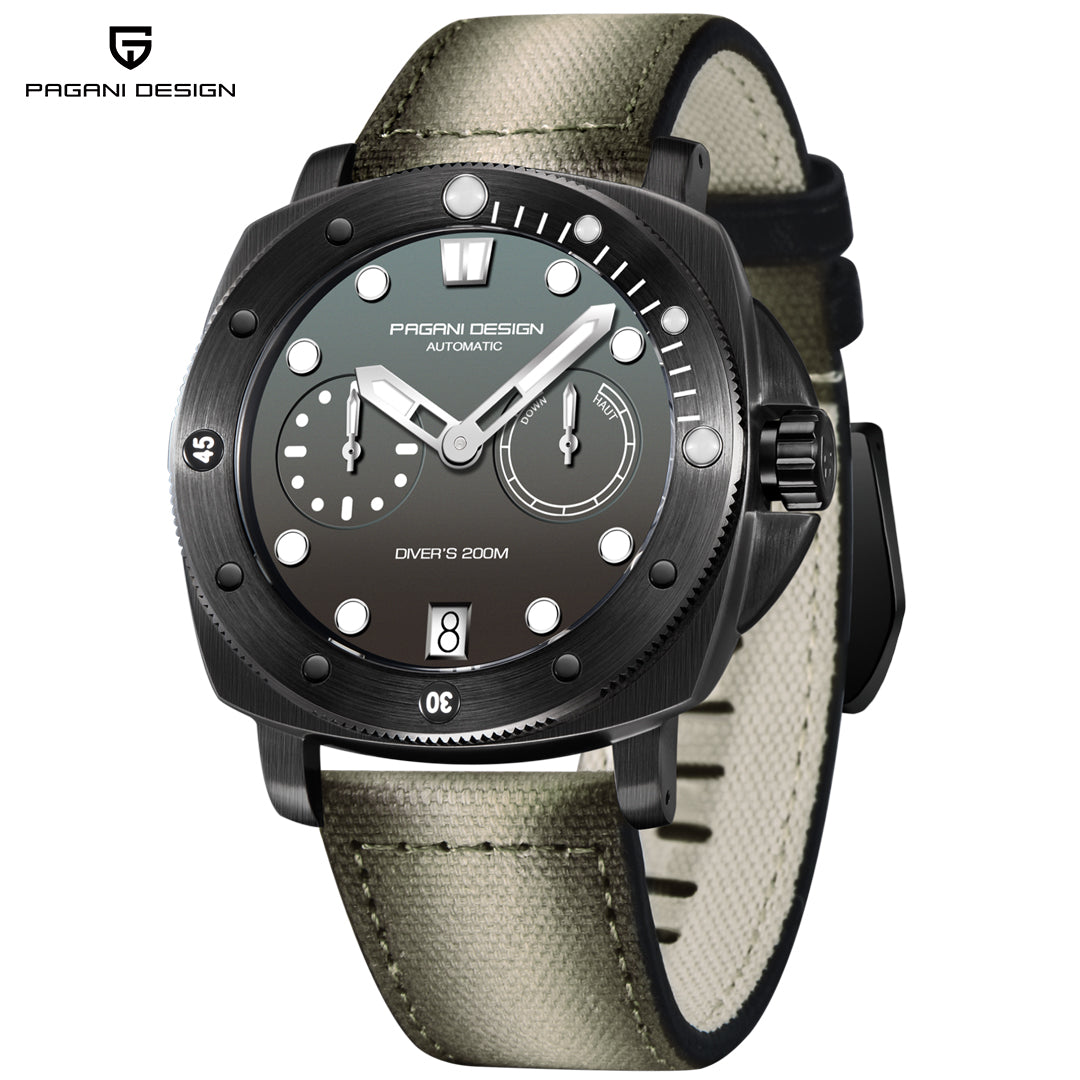 PAGANI DESIGN PD1767 Men's Automatic Watches 41mm Stainless Steel Unique Waterproof Mechanical Sports Wrist Watch for Men Sapphire Glass With AR Coating